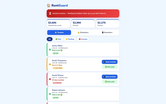 RentGuard demo screenshot